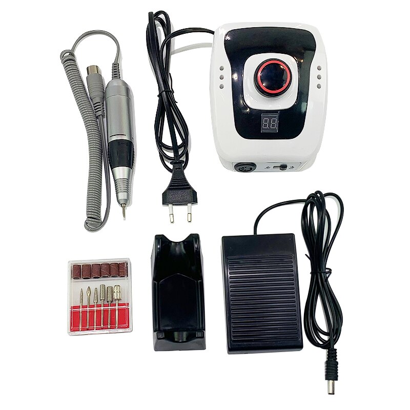 Máquina pulidora para uñas, 65W, DM206, para manicura y pedicura: black nail drill