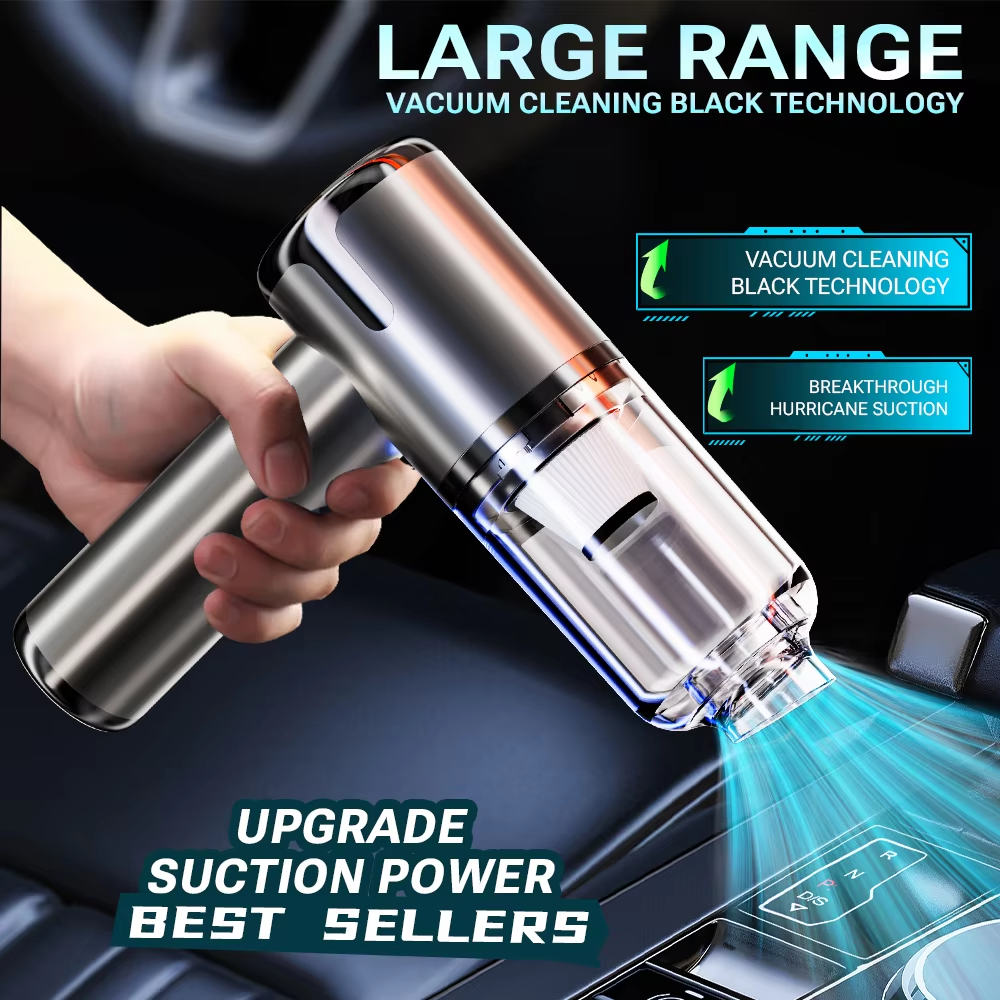 SZUK 148000PA aspiradora de mano Mini aspiradora de coche portátil inalámbrica para electrodomésticos potente soplador de aire