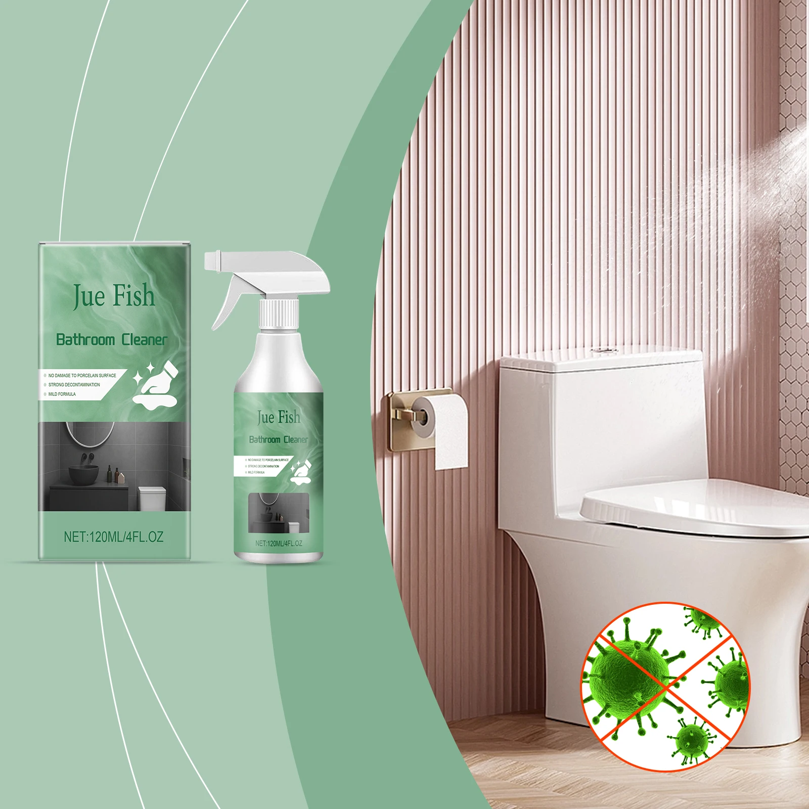 Limpiador multifuncional para baño, desengrasante y escala para el hogar, pulverizador multiusos para manchas difíciles, limpiador de inodoro con ácido oxálico