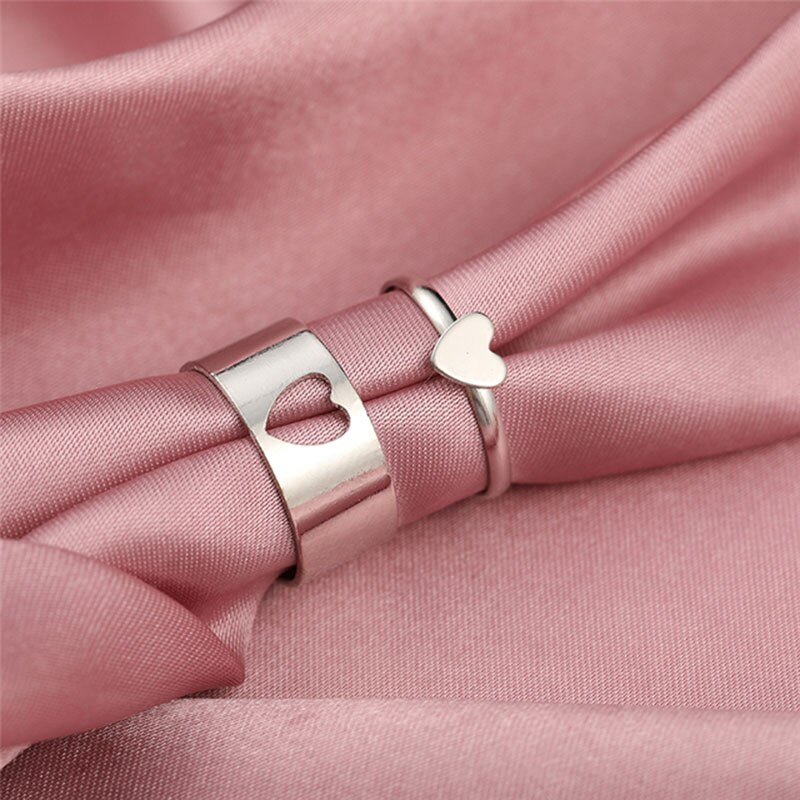 Amanti dello stile Punk farfalla anelli accoppiati anelli serpente dinosauro per donna uomo coppia anello aperto Set 2021 gioielli anelli mujer