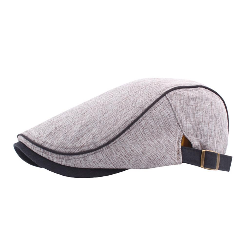 Gorra de béisbol con de Duckbill para hombre y mujer, gorro de béisbol con de pato para deportes al aire libre, ajustable, para conducir, plana, para aviador, Unisex: Caqui