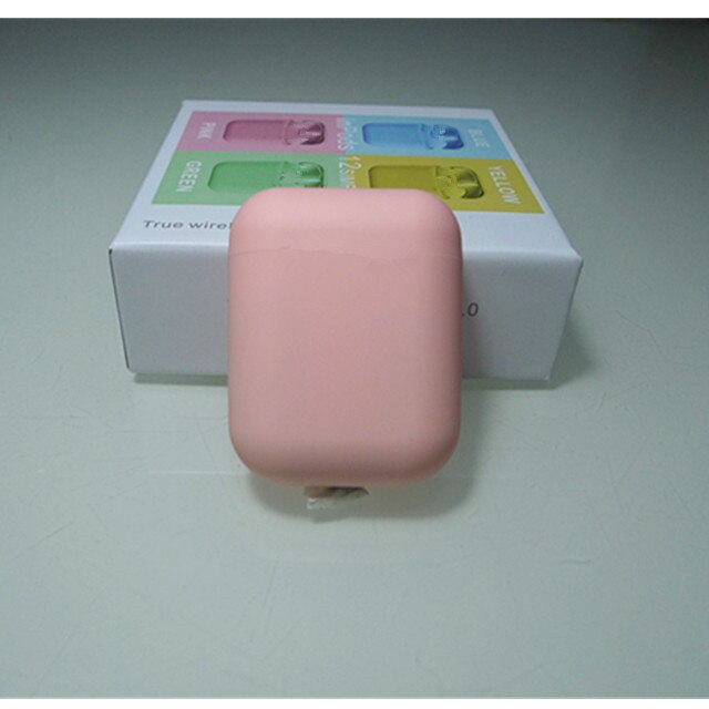 Macaron Inpods 12 UP Version Touch Key Matte Wireless Bluetooth 5.0 Headphones Stereo Earphones Earbuds i11 i12 Tws for Xiaomi: pink with box