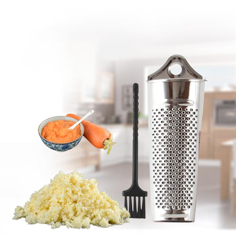 Cheese Grater Multipurpose Stainless Steel Food Grater Food Slicer With Brush Kitchen Tools Cheese Making Accessories