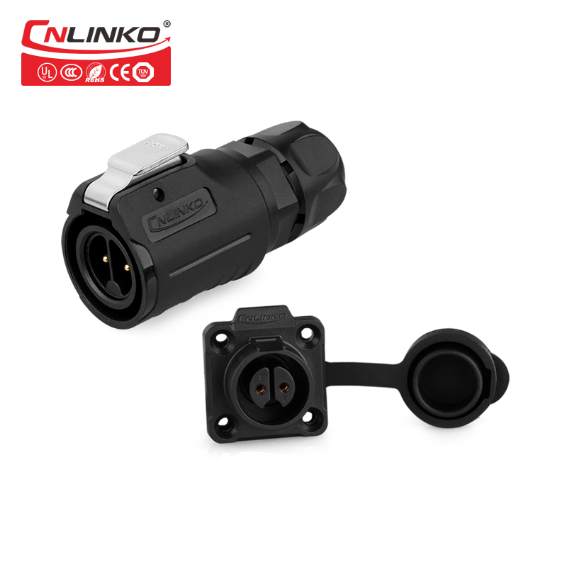 Cnlinko M16 2 Pin Plastic Waterproof Connector for LED Display LED Screen IP67 Connector 10A Power Plug & Socket Connector: Plug and Socket(4)