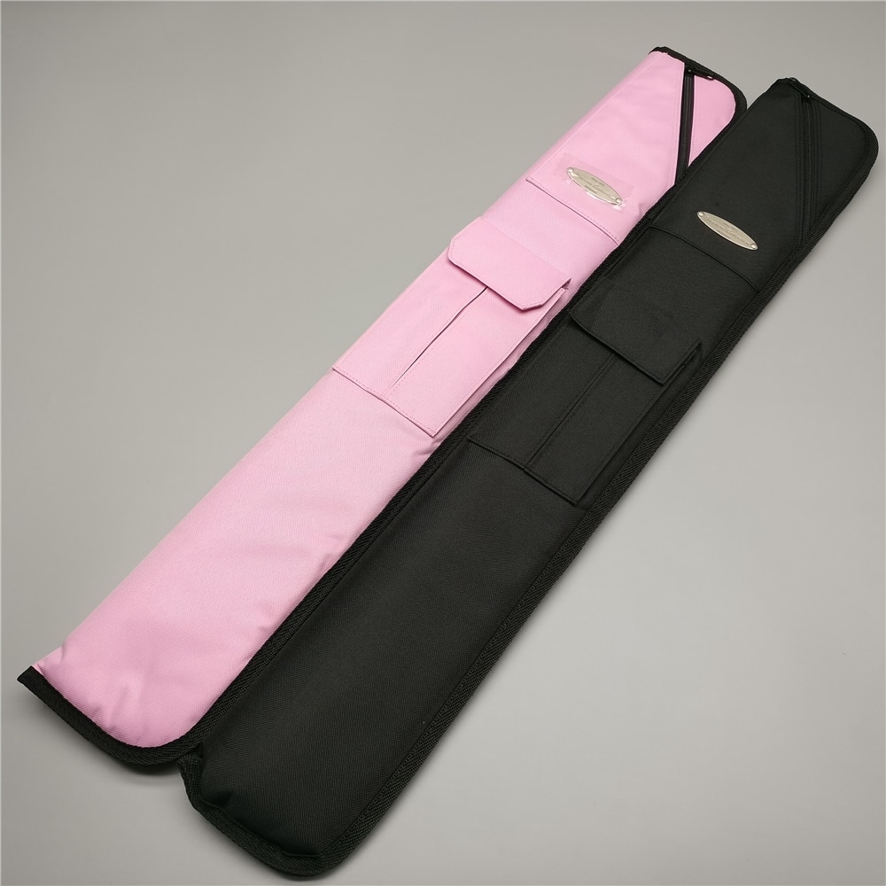 Mcdermott-funda de nailon suave para taco de billar, accesorio para taco de billar, color negro y rosa, 1x1, 1/2