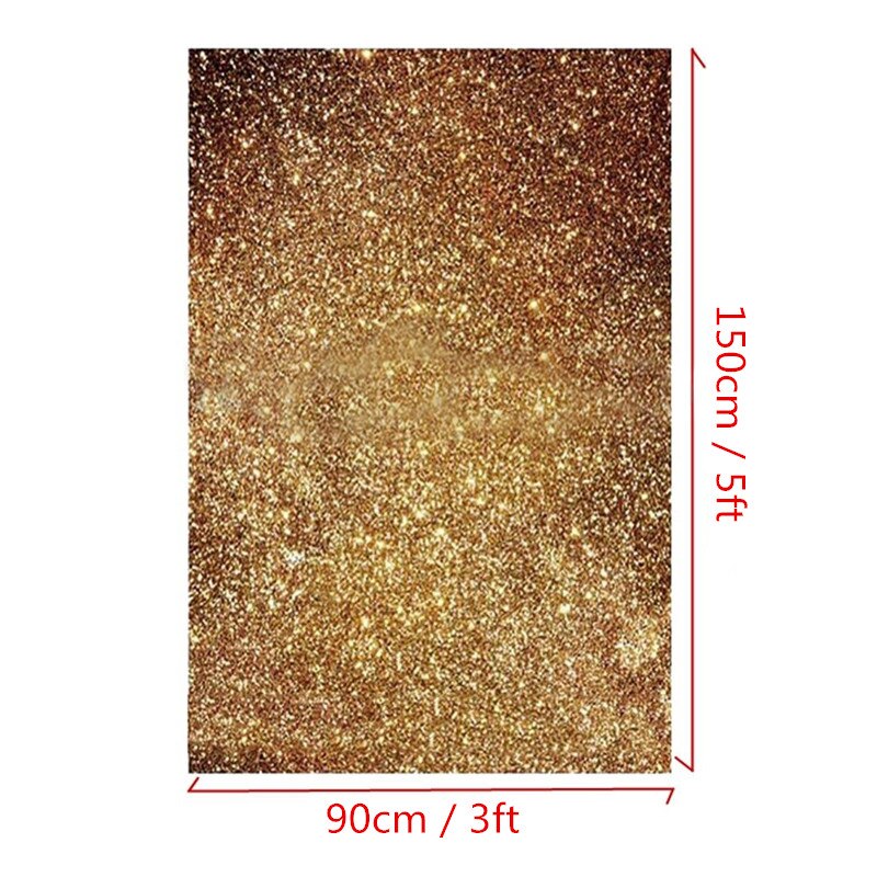 Mayitr 150X90cm Vinyl Gold Glitters Photo Backdrop Cloth Glitter Golden Spot Props Photography Background For Photo Studio