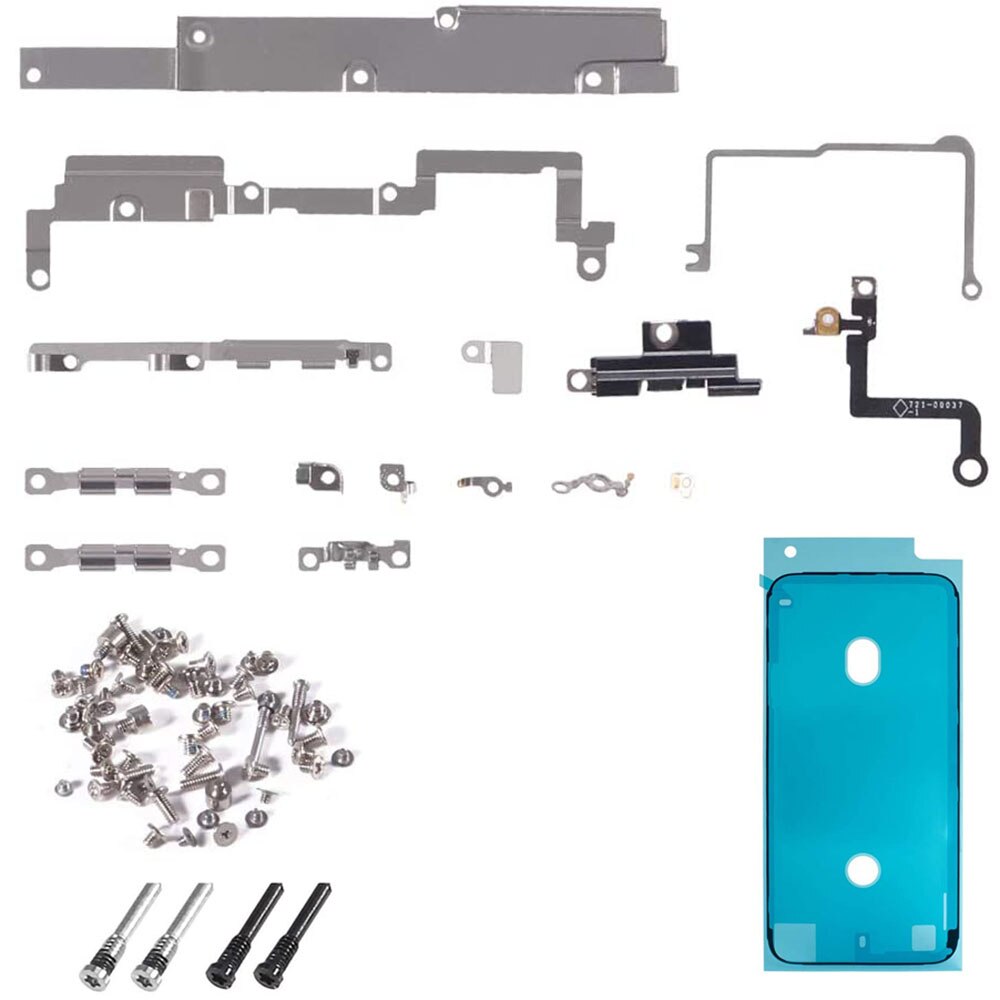 Parti interne della copertura della staffa della piastra metallica per iPhone X XR XS Max sostituzione inclusa Set completo di viti e impermeabile