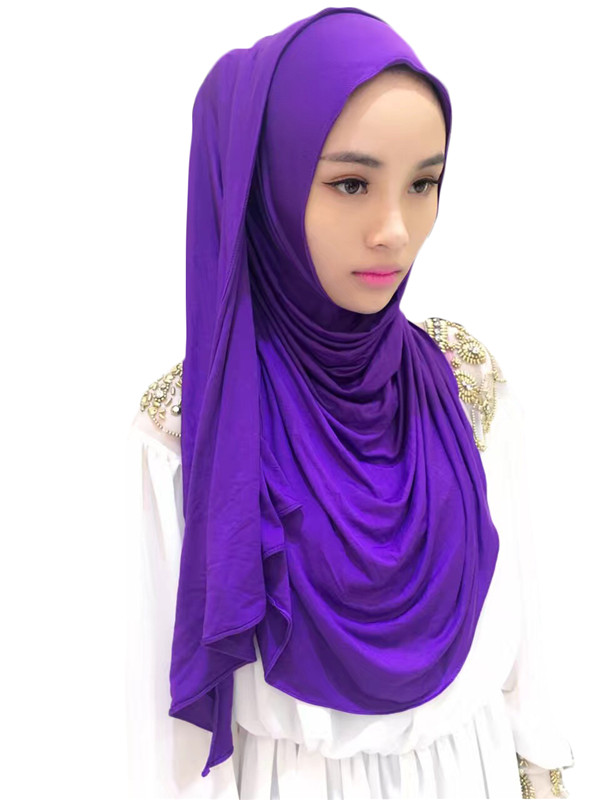 0TJ57 180*70 cm Solid Hijab Vrouwen Van Sjaals Moslim Hijaabs Hijab Mooie Mode Sjaal Cap (with1 Undescarf: TJ57009