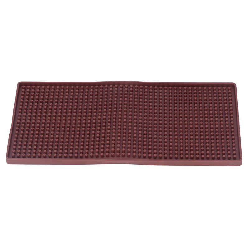 Large Bar Mat Bar Mat Food Grade for Home for Bar for Office: Brown