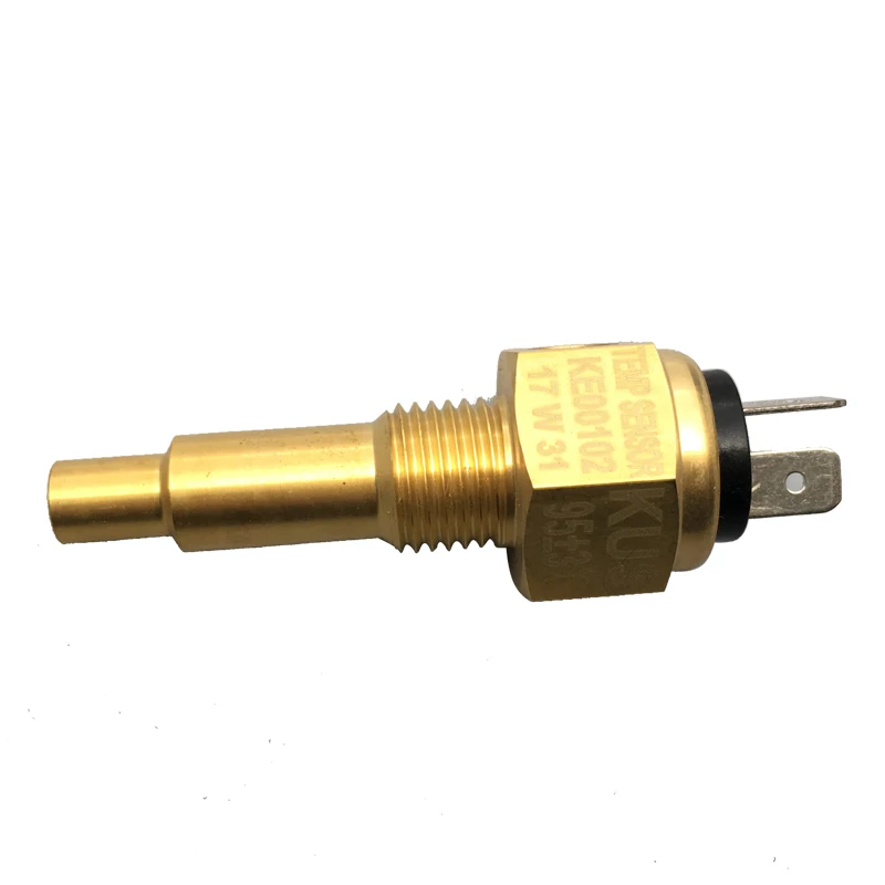 Wasserdichter Marine 52 mm Wassertemperaturanzeige Temperaturmesser 40–120 ℃ mit roter Hintergrundbeleuchtung für Auto, Stiefel, LKW, Universal-, 12 V, 24 V: Weiß