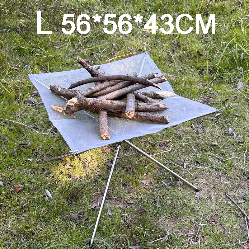 Rejilla para quemar para fogones aligera, chimenea de malla de acero inoxidable para acampar, estufa plegable, parrilla para barbacoa, Patio con red a la parrilla de repuesto