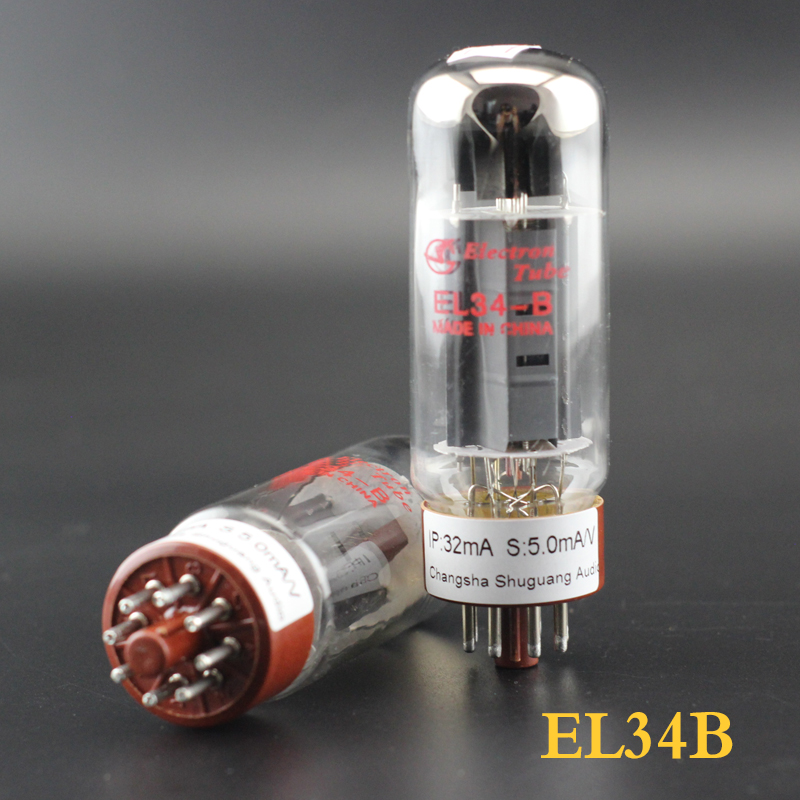 ShuGuang EL34-B Vacuum Tube Replaces 6CA7 EL34B 6P3P 5881 6550 KT88 EL34M EL34 Tube Amplifier HIFI Audio Amplifier: Khaki