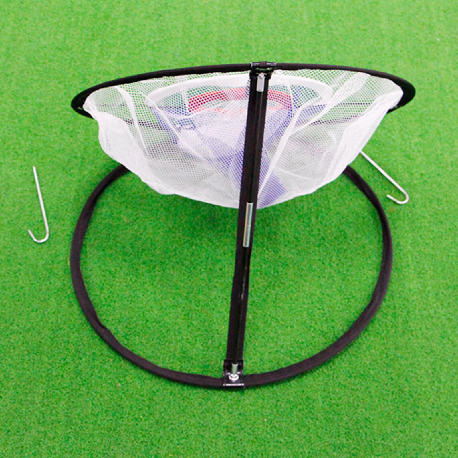 Indoor Outdoor Golf Pop UP Chipping Pitching Cage Mat Nylon Practice Easy Net Golf Ball Training Aids Sports Accessories