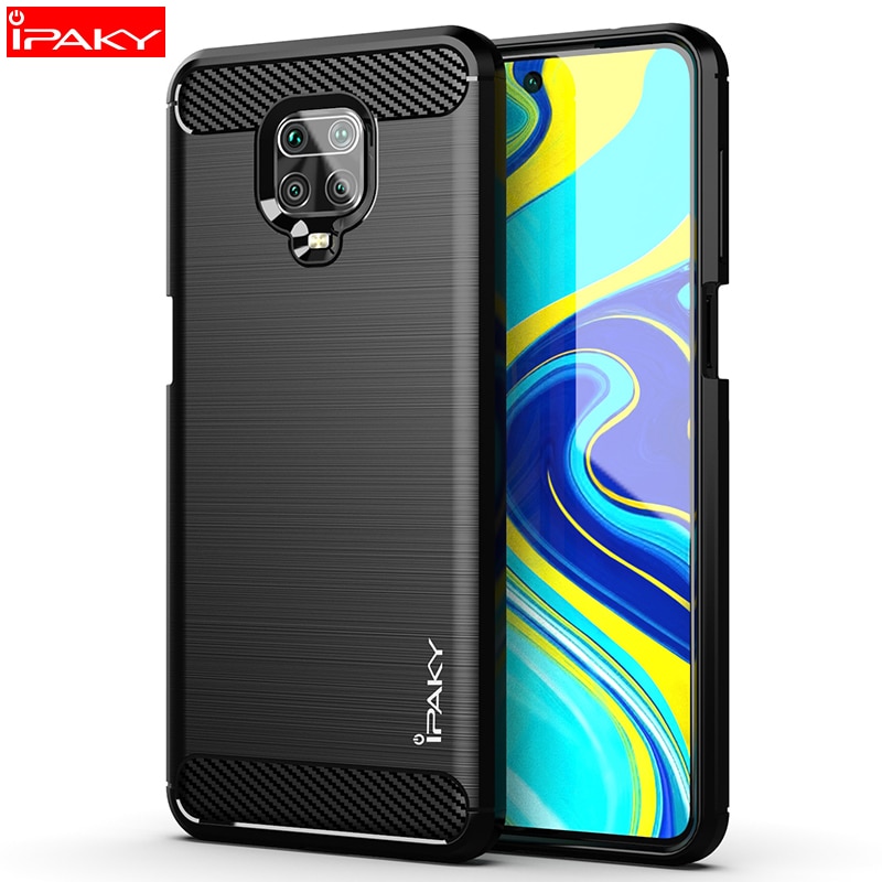 Ipaky armor telefon cover silikone cover på til xiaomi redmi note 9s 9 pro max 9 pro note 9 s note 9s 64/128 gb xiomi global bumper