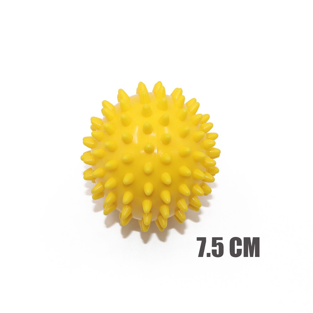 7.5cm/9cm 8 färger pvc massagebollar fitnessbollar muskelavslappningsapparat triggerpunkt fitnessutrustning bollar handfot relax: Djupblå