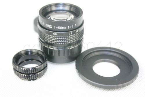 50mm f1.4 CCTV Lens voor Fuji FX + C Mount Fuji FX adapter 2 Macro Ringen Voor fujifilm X-E2 X-E1 X-Pro1 X-M1 X-A3 X-A2 X-T1