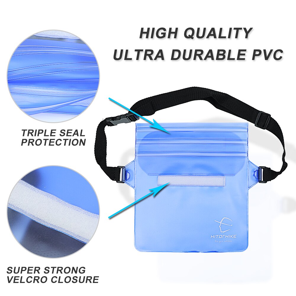 Canoa flotante para exteriores, kayak de acampada, resistente al agua para cosas bolsa seca impermeable, natación y fotos bajo el agua, 1 Uds.