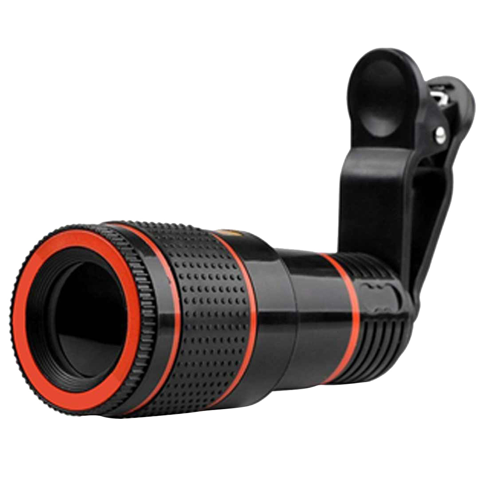 Voor Smartphone 8X 12X Mobiele Telefoon Camera Lens Telelens Externe Telescop Met Clip Met Universele Clip Universele