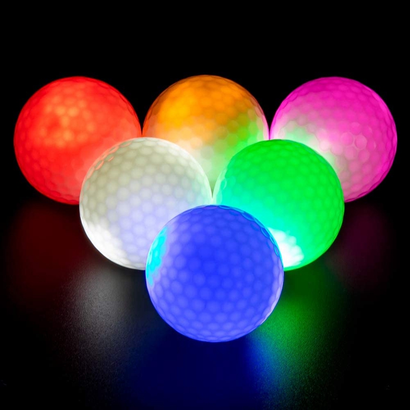 CRESTGOLF – balles de Golf Led, toujours lumineuses et durables pour jouer la nuit, 6 couleurs