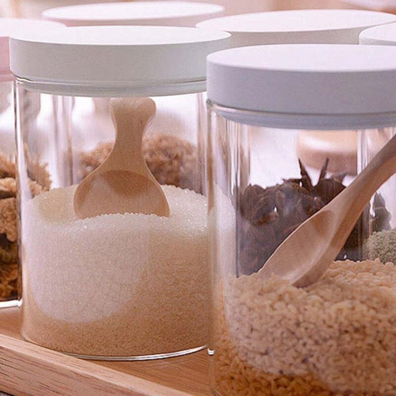 Manche court 10 paquets de petite cuillère en bois, parfait pour les petits pots de confiture, épices, Condiments, assaisonnements, sucre, miel, Coff