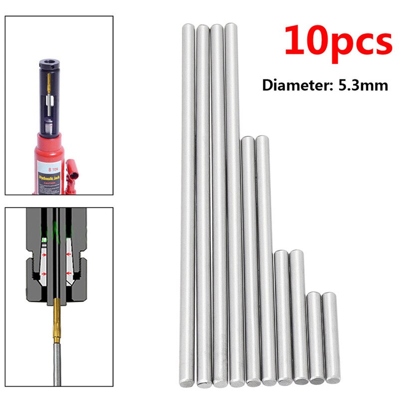 10pcs 5.3mm Ejector Pins Set High Hardness Full Specifications Steel Reamer Machine Tool Accessories For Pushing Rifling Buttons