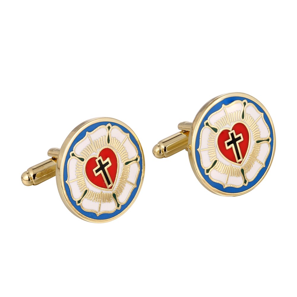 Luther rose pin badge brooch Cufflinks