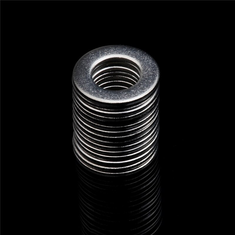 395PCS Durable Stainless Steel Flat Washers Lock Screw Gasket Plain Washer Metric Assortment Set M4 M5 M6 M8 M10 M12