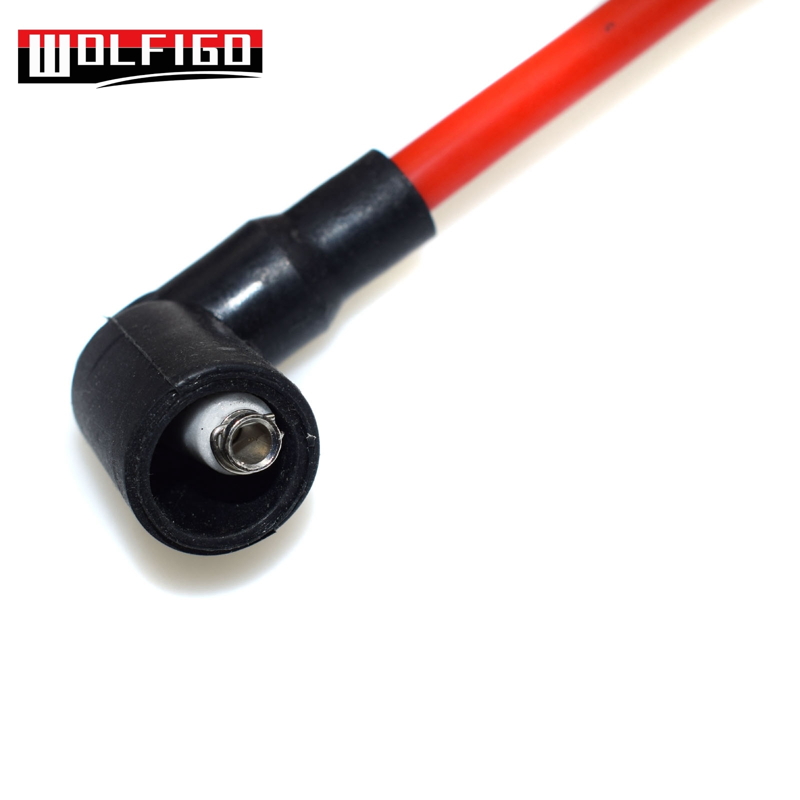 WOLFIGO-juego de cables de bujía de encendido STD para VW Golf Jetta 2.0L L4 57041, 27588,QW1493 35-4413,