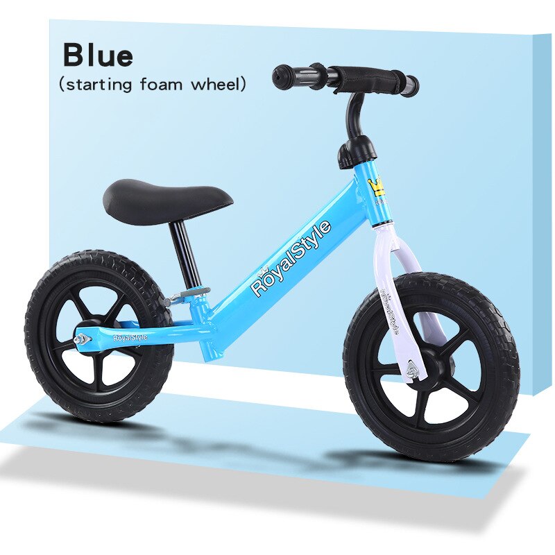 Bambini Bici Equilibrio Dei Bambini Ruota di Bicicletta Auto Scivolo No Pedale Della Lega di Alluminio Della Bici Del Bambino di Scooter Bambini Sport All'aria Aperta Giocattolo Z28: foam blue