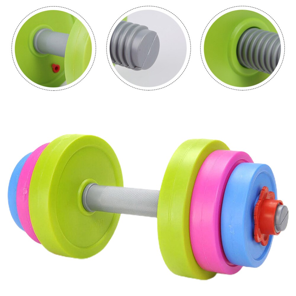 1 Set Adjustable Kids Dumbbell Ergonomic Children Sports Fitness Barbell: Default Title