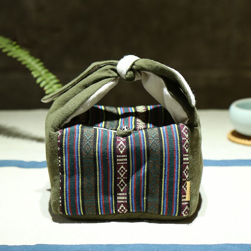Japanese Style Portable Travel Tea Set Teaware Storage Bag For 1 Teapot 3 Teacup / 4 Tea Cups Outdoor Quick Cup Handbag Package: D