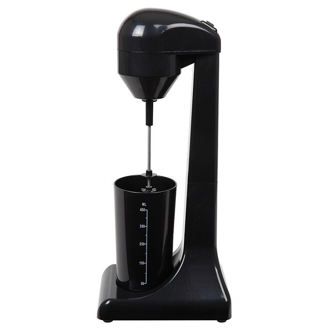 220V Electric Milk Frother Portable Food Mixer Kitchen Coffee Blender Mixing Blender Multifunctional Food Milkshake Foam Maker: Black