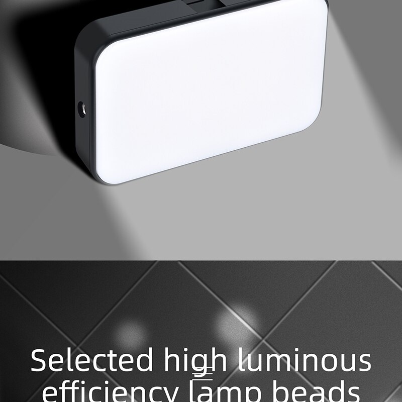 Bi-Color LED Video Light on Camera,Mini Rechargeable 2500mAh LED Camera Lights,95RA Dimmable 3200-6500K Ultra Bright Photo