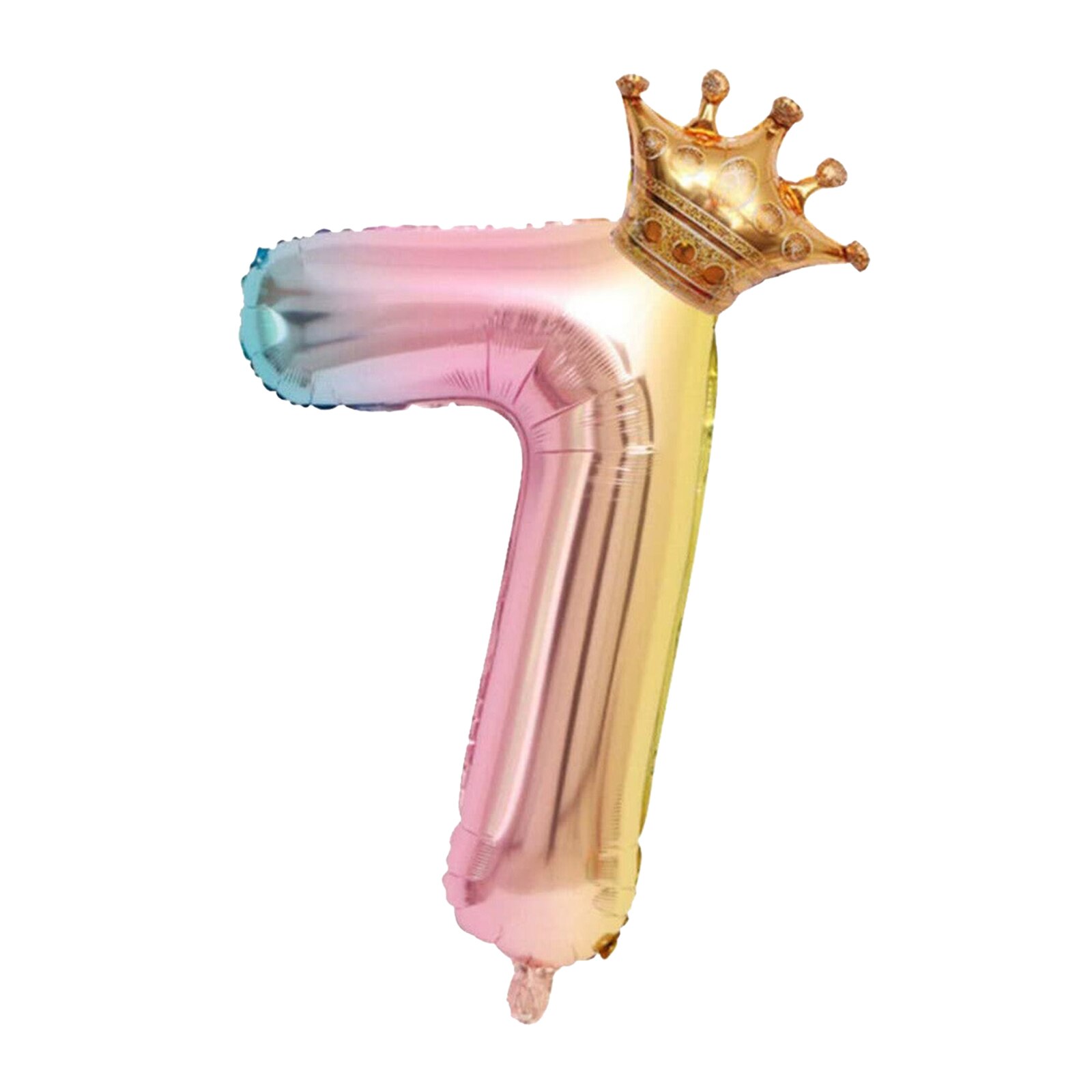 Digital Crown Number Balloon 32" Party Decoration Wedding Decor Self sealing: 7