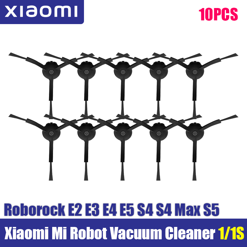 For Xiaomi Mi Robot 1/ 1S SDJQR01RR SDJQR02RR SDJQR03RR E3, S4, S4 Max, S5 Vacuum Cleaner Main Side Brush Filters Mop Parts: Dark Khaki