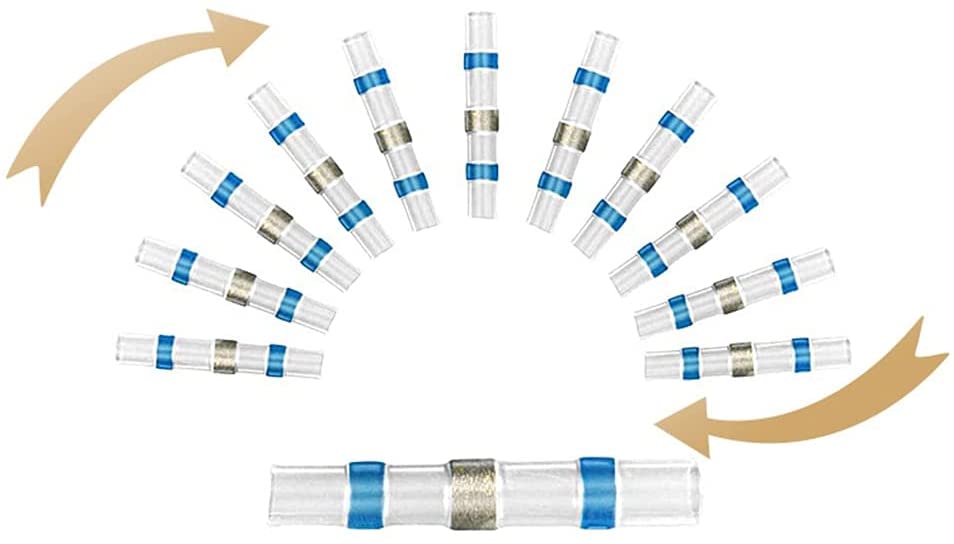 Solder Seal Wire Connectors- Heat Shrink Wire Connectors- Butt Connectors- ZOERAX Waterproof Solder Wire Connectors Kit