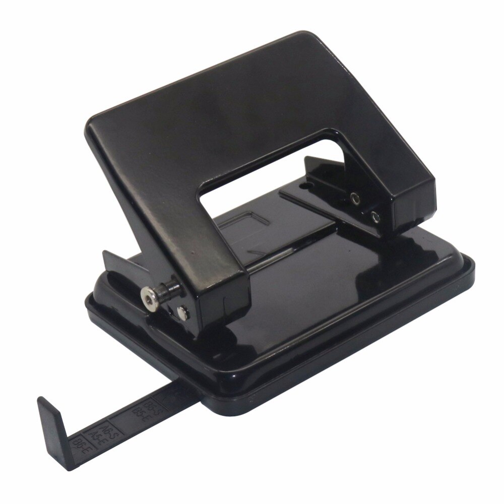 School Office Metal Two Hole Puncher Hand Paper Punch Two Hole Scrapbooking Punches 20 Pages Paper Cutter 1 PC 6mm hole
