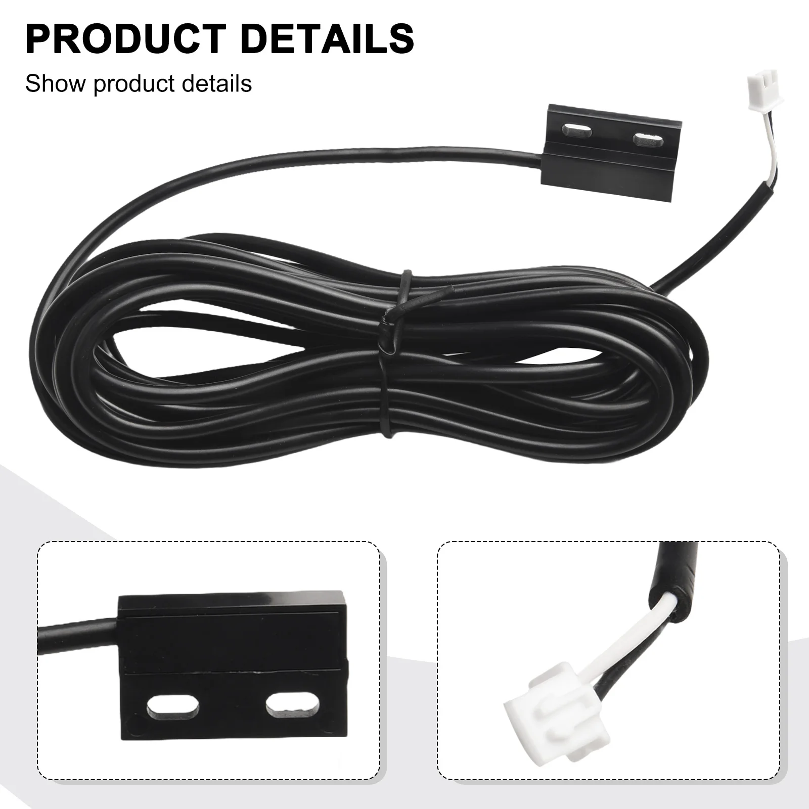 5m Wired Door Sensor NdFeB Magnetic Sensor Switch For Open Detector Iron Gate Garage Door Magnetic Roller Shutter