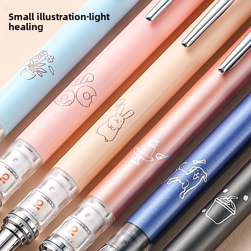 Uni Mechanical Pencil Japanese illustration Style Kurutoga Advance M5-559 M7-559 M3-559 Limited Edition Automatic Writing Pen