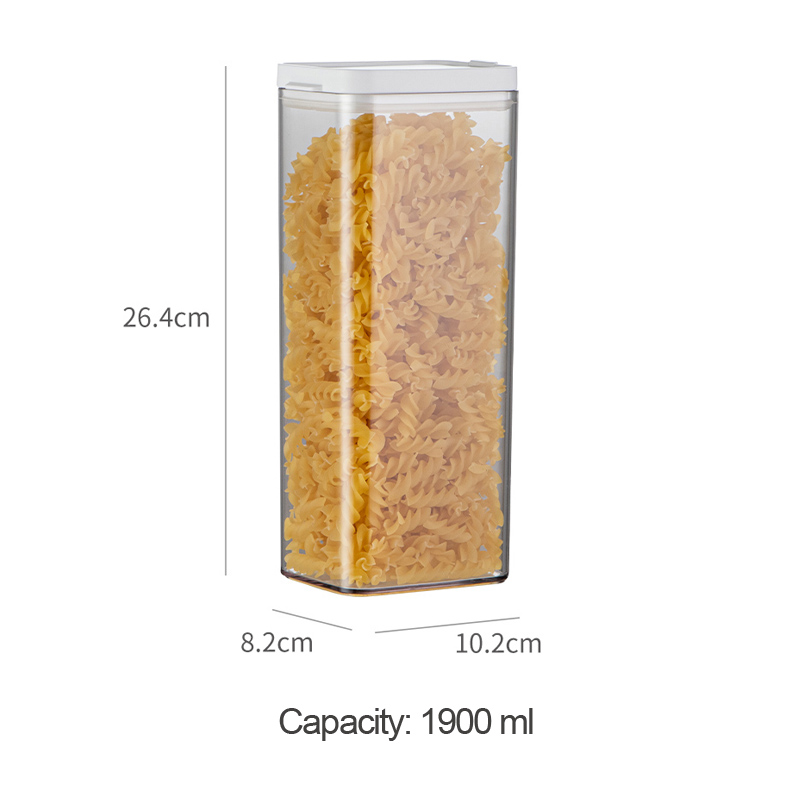 Plastic Storage Container,Sealed Container,kitchen Storage Jars for Grain,Cereal,Pasta,Noodles,Coffee Beans,Leak-proof: Yellow