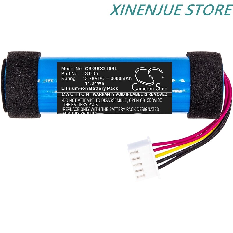 Speaker Batterij 3.78V/3000Mah ST-05,ST-05S Voor Sony SRS-XB21,SRSXB21