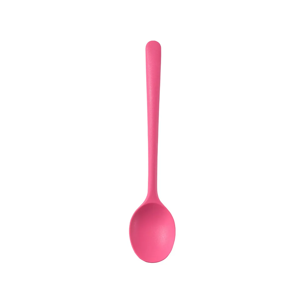 1/6 Stuks Roze Siliconen Keukengerei Set Met Non-stick Pannen Siliconen Spatel Soeplepel Koken gereedschap Voor Keuken: Oranje