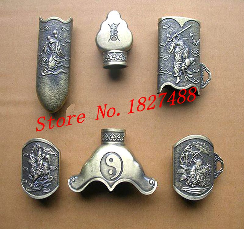 4 Style Kirsite Chinese TaiChi/WuShu Jian Sword Fitting Tai Ji Sword DIY Parts Set