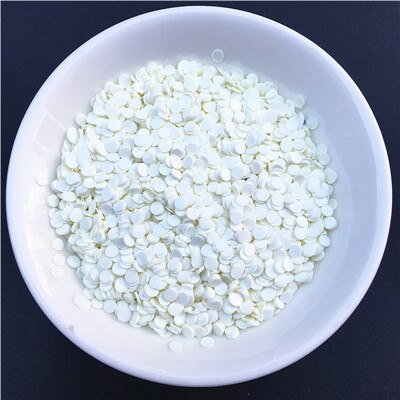 10 g/pak Diameter 2.5mm Platte Dot Vorm Losse Pailletten Pailetten voor Nail art, Nagels DIY Craft, bruiloft Decoratie Confetti: Milk