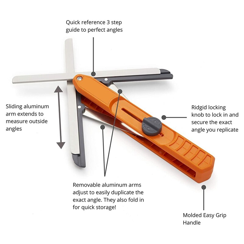 360 Degree Mitre Saw Protractor Angle Gauge Measur... – Grandado