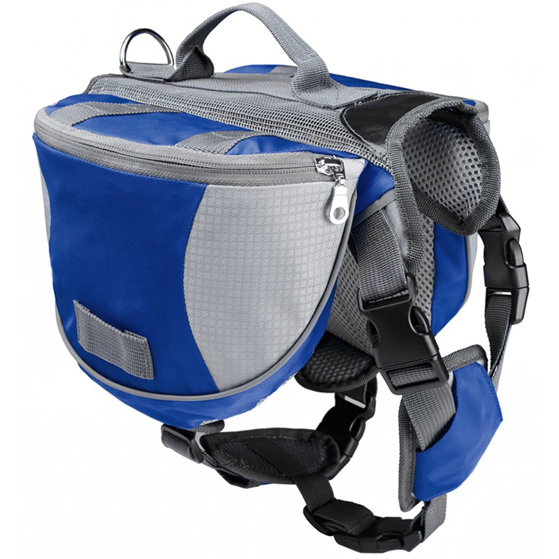 Portable Oxford Cloth Material Adjustable Dog Outdoor Backpack Saddle Bag Dog Supply For Camping Hiking Training
