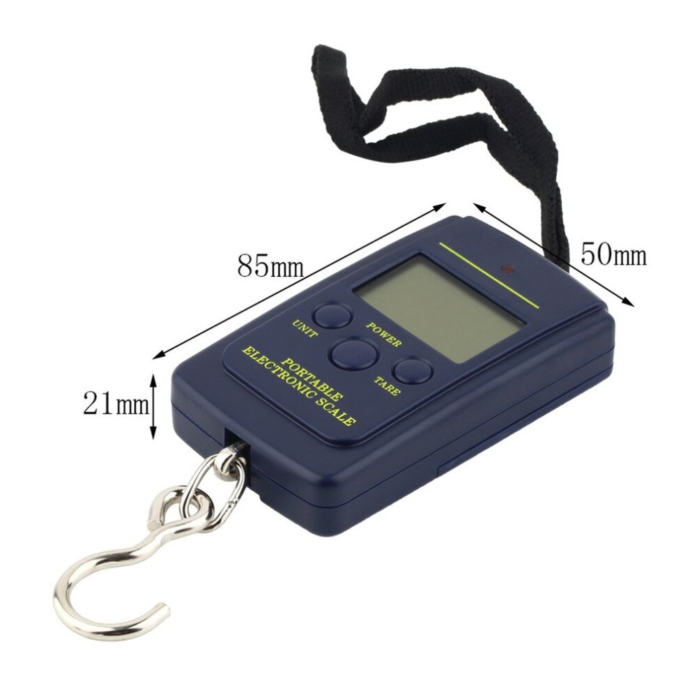 1Pc Pocket Elektronische Digitale Weegschaal 40 kg/10g Opknoping Bagage Gewicht Balance Steelyard Schalen Weighter Zwarte