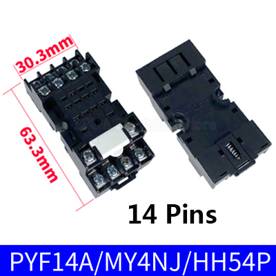 1Pcs PYF/PTF 8Pin 11Pin 14Pin 14A Relay Base PYF08... – Grandado