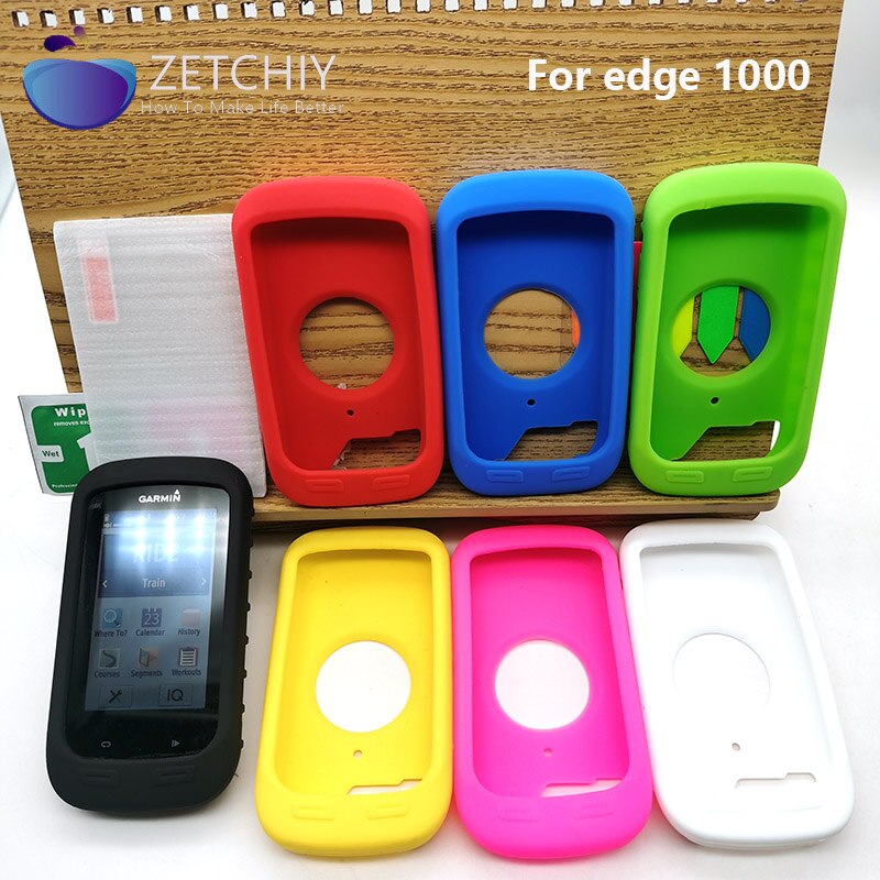 Edge 1000-funda protectora de goma para ordenador de bicicleta, Protector de pantalla para Garmin Edge 1000, GPS