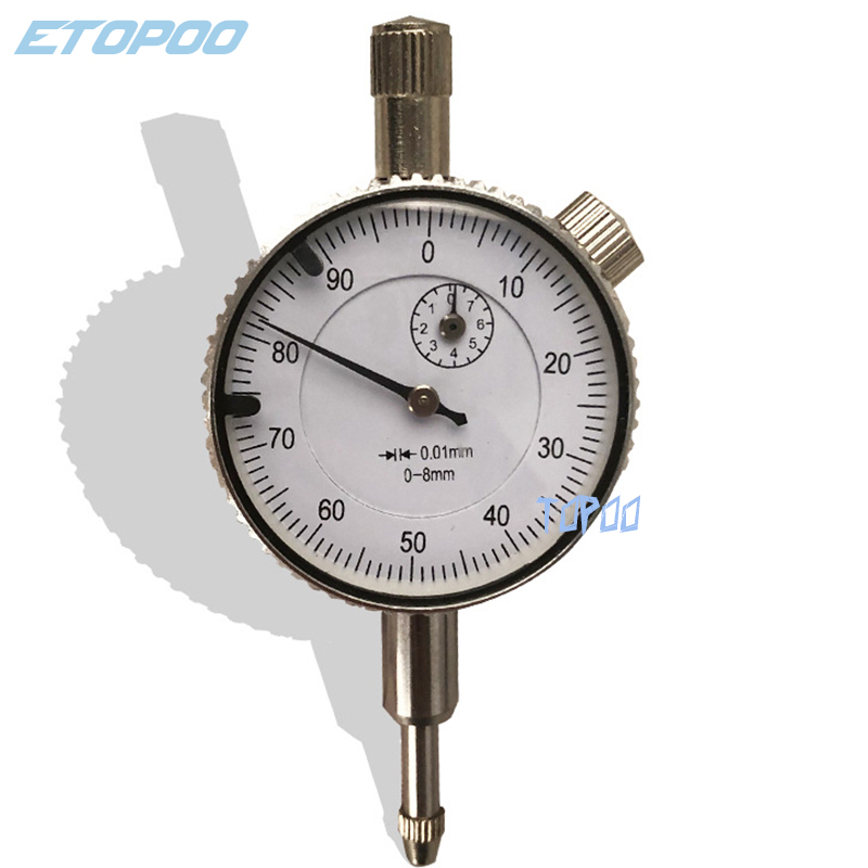 small dial indicator jewels dial gauge 0-8mm Precision 0.01mm Dial indicator measuring tools: Default Title